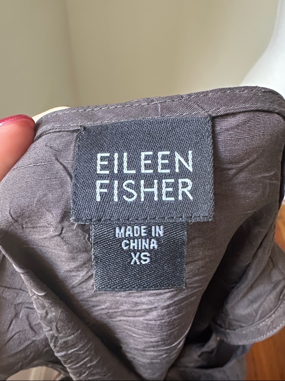 EILEEN FISHER 100% Silk Elegant Preppy Brown Tie Back Maxi Dress & Duster XS - Picture 6 of 7